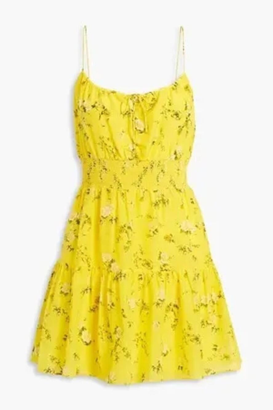 Alice + Olivia Lai Floral Smocked Dress NWT